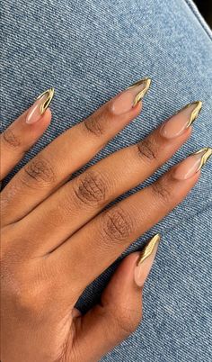 Fancy Nails Designs, Gold Nail, Girly Acrylic Nails, Glow Nails, Acrylic Nails Coffin Short, Short Acrylic Nails Designs, Pink Acrylic Nails, Birthday Nails, Nail Art Ideas