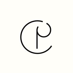 the letter p is inscribed in a circle with a black outline on a white background