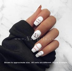 Nail Designs Baseball, Hockey Nail Art, Hockey Nails, Hockey Decals