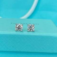 Here Is A Gorgeous Tiffany &Co Platinum Diamond Stud Earrings. Made From Solid Platinum 950. The Pair Holds 2 Natural Round Brilliant Diamonds That Are .28ct And .28ct H Color Vs2 Clarity. Excellent Condition!! Hallmarked Tiffany & Co, Pt950, T&Co. Earrings Are 4.21mm X 4.21mm Wide. Comes With The Tiffany & Co Earrings Boxes. Retail Is $6,000 + Tax! These Diamonds Are Both Laser Inscribed By Tiffany, With The Matching Numbers Recorded At Tiffany, Proving Authenticity Beyond Any Shadow Of A Doubt Tiffany And Co Diamond Earrings, Tiffany Earrings Diamond, Tiffany Diamond Earrings, Earrings Boxes, Diamond Earrings Tiffany, Tiffany Solitaire, Tiffany Co Earrings, Tiffany And Co Earrings, Round Diamond Stud Earrings