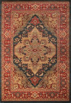 Traditional Color Palette, Kazak Carpet, Momeni Rugs, Serapi Rug, Rug Direct, Traditional Area Rug, Navy Rug, Navy Area Rug, Persian Carpet