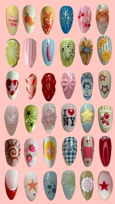 #nails Quirky Nails, Theme Nail Art, Punk Nails, Glow Nails