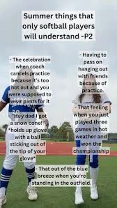 two baseball players standing on top of a field with words describing the differences between them