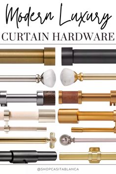 the modern luxury curtain hardware collection