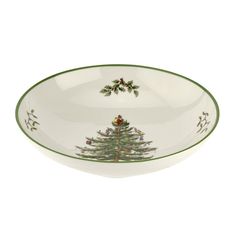 a bowl with a christmas tree on it