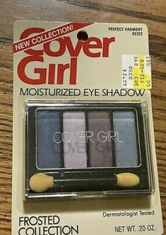 the cover girl cosmetics eyeshadow is in its packaging