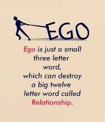 an image of a person pulling a string with the words ego on it and in front of