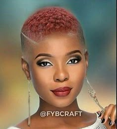 Hair + beat face = gorgeous African American Natural Hairstyles, Natural Short Cuts, Natural Hairstyles For Short Hair, Styles For Black Women, Short Hair Styles African American, Short Natural Haircuts, Fade Hair, Short Shaved Hairstyles, Shaved Hair Designs