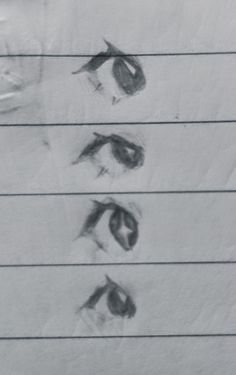 Eye Inspo Drawing Anime, Eye Tutorial Drawing Male, How To Draw Tears In Eyes, Side Eye Reference, Ear References Drawing, Side View Eyes Drawing, Almond Eyes Drawing, Wings Covering Eyes, Eyes Close Up Drawing