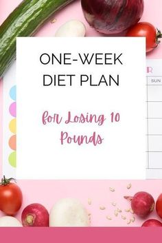 One Week Diet Plan, One Week Diet, 7 Day Diet, Best Diet Foods, Easy Diet Plan, A Diet Plan, Lose 10 Pounds, Easy Diets, Best Diet Plan