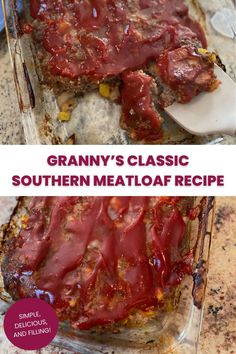 This classic Southern Meatloaf Recipe full of tender ground beef, onion, bell pepper, and tomatoey goodness is sure to mentally take you right back to your granny’s kitchen. Southern Style Meatloaf, Southern Meatloaf, Meatloaf Recipe, Favorite Meals, Family Dinner Recipes, Appetizer Salads, Classic Southern, Quick Dinner Recipes, Meatloaf Recipes