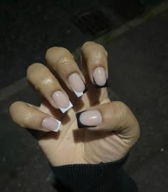 French Tip Shorties, Cute Trendy Nails, French Tips Nails, Tips Nails, Nails Cute, Work Nails, Dope Nail Designs