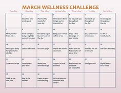 Bullet Journal Reflection, Wellness Calendar, March Photo Challenge, Space Snacks, Journal Reflection, Iowa University, Monthly Celebration, March Challenge, Spring Challenge