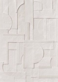 an abstract white wallpaper design with geometric shapes and lines on the paper, as well as circles