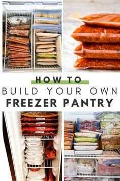 how to build your own freezer pantry