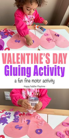 valentine's day gluing activity for kids to make with paper plates and glue