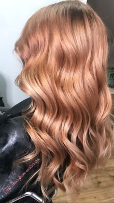 Peach Blonde Hair, Pumpkin Spice Hair, Rose Gold Blonde, Copper Blonde Hair, Unicorn Hair Color, Peach Hair