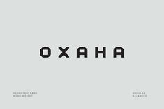 the word oxa is made up of black letters on a gray background with white lettering