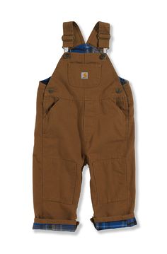 Boys', Cotton Canvas, Flannel Lining Carhartt Baby Boy, Carhartt Kids, Boys Overalls, Boys Flannel, Carhartt Overalls, Toddler Overalls, Boy Bib, Baby Overalls, Boy Stuff