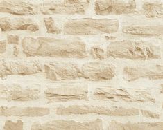 Sample Brick Stone Wallpaper in Beige/Cream Atelier Decor, Farmhouse Wallpaper, Look Wallpaper, Stone Wallpaper, Shabby Look, Wallpaper For Sale, Cream Wallpaper, Bamboo Design, Contemporary Wallpaper