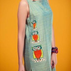 Cl Fashion, Kurta Patterns, Hand Painted Dress, Fabric Painting On Clothes, Applique Work, Dress Painting, Kurti Patterns