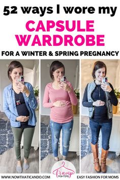 Easy to create maternity outfits I wore during the winter & spring using a minimalist capsule wardrobe #spring #winter #style #maternity #pregnancy #outfits London Winter Outfits, Fashion For Moms, Maternity Capsule Wardrobe, Spring Maternity Outfits, Capsule Wardrobe Planning, Casual Maternity Outfits, Outfits For Winter, Maternity Wardrobe, Spring Maternity