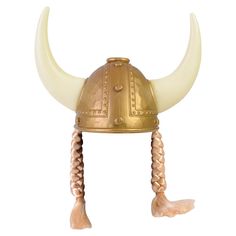 PRICES MAY VARY. Gold Viking Warrior Helmet with Horns & Blonde Braids Great attention-getting accessory for your viking costume. Realistic-looking braids. Measures 23 inches hat circumference. Durable plastic material, yet comfortable to wear. This viking hat with braids is a great attention-getting accessory for your viking costume. These Viking helmets take you on a marauding medieval adventure. Imagine overtaking a fabled castle as an adventuring Baltic Warrior. Bring a legend to life as Cha Felt Viking Hat, Free Viking Hat Pattern, Viking Hat Free Crochet Pattern, Baltic Warrior, Helmet With Horns, Vikings Halloween, Hat With Braids, Foam Wigs, Fun Hats