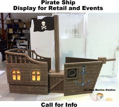 a pirate ship display for retail and events