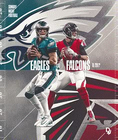 two football players are on the cover of an official nfl team poster for the eagles