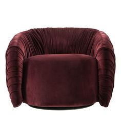 a chair that is made out of velvet