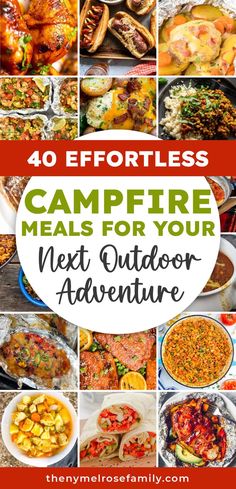 40 Effortless Campfire Meals for Your Next Outdoor Adventure Food To Cook Over Campfire, Campfire Cooking Recipes, Easy Campfire Meals, Campfire Meals, Best Macaroni Salad, Campfire Food