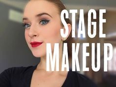 In this tutorial I show you how to do a basic theatrical makeup. This is also known as a basic "pretty" stage makeup. It will help your expressions read from... Stage Makeup Theatre Tutorial, Stage Makeup Eyeliner, Ballet Stage Makeup Tutorial, Easy Stage Makeup, Dance Show Makeup Dancers, How To Do Stage Makeup, Stage Makeup Theatre Basic, Theater Makeup Basic, Dancer Makeup Ideas