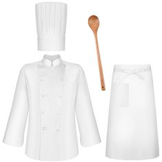 PRICES MAY VARY. 【Complete Chef Costume】you will receive 1 chef top hat, 1 chef coat, 1 white chef apron and 1 wooden spoon,ideal combination for you to wear,Wearing them on various party and it will make you eye catching in the crowd. 【Quality and reliable】our chef coat is made of quality cotton and polyester,with a double breasted stand up collar and eight pearl buttons,comfortable and reliable.chef hat and apron are made of cotton and polyester,soft and comfortable,breathable and durable. 【Su Chef Costume Women, Drowsy Chaperone, Chef Costume, Halloween Mouse, Women Party Dress, Tall Hat, Chef Uniform, Chef Coat, Chef Hat