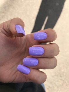 Nails For Winter 2023, Purple Nails Short, Purple Nail Ideas, Purple Toe Nails, Nails For Winter, Unghie Sfumate, Lavender Nails, Purple Nail