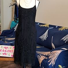 Beautiful Nwt Vintage Sequin Hugo Buscati Sexy Backless Dress. Original Dress Owner. This Dress Has Never Been Worn. Has Been Stored In The Closet. Never Had An Opportunity To Wear And Now I Cant Fit It. Its So Beautiful I Have Never Been Able To Part With It. My Loss Is Your Gain. Would Be Great For A Cocktail Party, New Years Eve, An Evening Wedding Or A Semi Formal Event. Approx Ptp 20"....But Keep In Mind The Back Is Totally Open...Approx Length 43".... Backless Cocktail Dress, Low Back Dresses, Black Dress Formal, Sparkle Dress, Backless Mini Dress, Sparkly Dress, Evening Wedding, Dresses Backless, The Closet