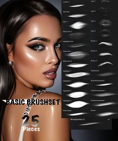 Basic brushset for procreate Eyeshadow Styles, Procreate Ideas, Eyeliner Techniques, Puppy Pics, Embrace Natural Beauty, Makeup Brushes Guide, Flawless Makeup Application, Mascara Tips