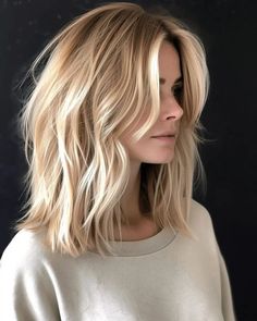 shoulder length hair with short layers • Instagram Hair With Short Layers, Long Bob Wavy Hair, Kristin Cavallari Hair, Blonde Hair With Fringe, Below Shoulder Length Hair, Short Shoulder Length Hair, Short Hair Outfits, Shoulder Length Blonde, Blonde Layered Hair