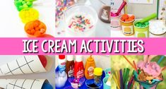 ice cream activities and crafts for kids to do with their mom's handmade creations