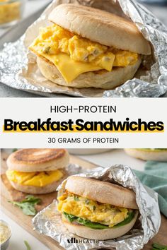 high protein breakfast meal prep Easy High Protein Lunch For Kids, High Protein Savoury Breakfast, High Protein Breakfast Burrito Freezer, Healthy Meal Prep Recipes Breakfast, Lean Protein Breakfast Ideas, High Protein Filling Meals, High Protein Breakfast Sandwich Meal Prep, High Protein Breakfast Freezer Meal Prep, High Protein Winter Breakfast