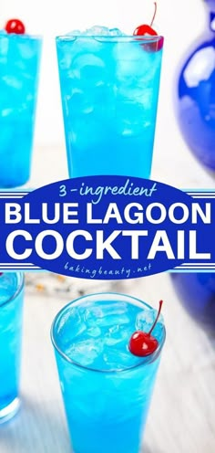 Blue Lagoon Cocktail, summer drinks, Sweet And Fruity Alcoholic Drinks, Party Drink Mix Punch Recipes, Mixed Drinks Alcoholic Jug, Quick Easy Alcoholic Drinks, Few Ingredient Drinks Alcohol, Blue Punches Recipes Non Alcoholic, Blue Cocktails For Wedding, Mixed Fruity Alcoholic Drinks, Blue Party Drink Non Alcoholic