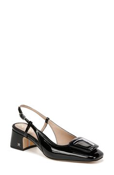 Sam Edelman Tracie Slingback Pump available at #nordstromrack Geometric Ornament, Pump It Up, Slingback Heels, Chunky Block Heels, Women's Heels, Trainer Boots, Slingback Heel, Sandals Brands, Boots Knee