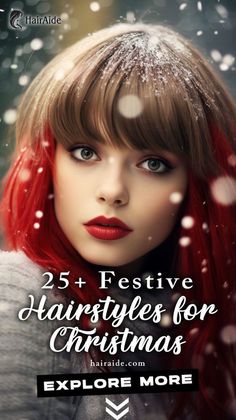 Get into the holiday spirit with these 25+ vibrant Christmas hair color ideas. Transform your look for the festive season. #christmashairstyles #holidayhair #festivehair #christmashair #holidayhairstyles #partyhair #winterhair #christmasparty #hairstyleinspo #hairtutorials #holidaylooks #christmasbeauty #festivebeauty #hairgoals #christmasglam #holidayvibes #winterhairstyles #christmasinspo #hairideas Christmas Hair Dye, Christmas Hair Color Ideas, Christmas Hair Color, Christmas Party Hairstyles, Dutch Braid Hairstyles, Tree Braids, Diy Hair Color, Bleach Blonde Hair, Hair Mistakes