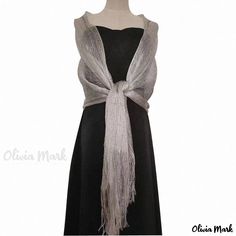 Olivia Mark - Gold and Silver Thread Bridal Shawl for Wedding Parties and Evening Events Work Party Dress, Glitter Blouse, Elegant Evening Dresses, Bolero Wedding, Leather Pleated Skirt, Formal Wear Dresses, Dress With Shawl, Bridal Shawl, Bridal Wrap