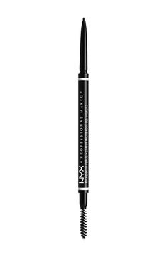 Build full, beautiful brows with our ultra-thin Micro Brow Pencil. So precise it coats even the finest hairs with color for a natural-looking finish. Size: 0.003. Color: Black. For directions and ingredients, see "Additional Info". Imported Nyx Brow Pencil, Nyx Brow, Nyx Micro Brow Pencil, Blond Beige, Micro Brow Pencil, Eyebrow Tint, Brow Care, Sparse Brows, Eyebrow Shaper