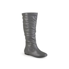 Journee Collection-Jayne Extra Wide Calf Boot Searching for a basic tall boot to complete your casual fall wardrobe? Journee Collection has you covered with the Jayne flat boots! Cute and versatile, these slouchy knee high boots will pair great with jeans or leggings! Click here for Boot Measuring Guide. Extra Wide Calf Boots, Tall Boot, Wide Calf Boots, Wide Calf, Journee Collection, Flat Boots, Tall Boots, Fall Wardrobe, Casual Fall