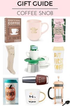 the ultimate gift guide for coffee snobb is featured in this post - it - up