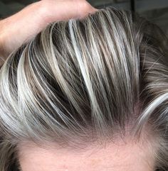 Grey Blonde Blending Highlights, Light Brown Hair With Silver Highlights Platinum Blonde, Grey Hair Blending Highlights, Foils For Grey Hair, Grey Blending Highlights Blondes, Brown Hair With Silver Highlights, Simple Clothes