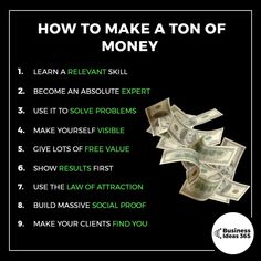 a pile of money with the words how to make a ton of money