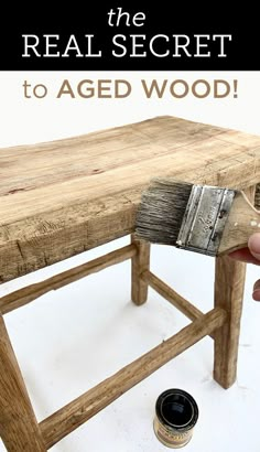 the real secret to aged wood is that it's really hard to tell you can paint