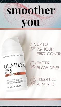 Olaplex No. 6 Bond Smoother is a hair treatment designed to hydrate and smooth frizz, leaving hair silky and manageable. Formulated with the patented Olaplex Bond Building technology, it strengthens and protects hair from damage. This leave-in cream is ideal for all hair types, offering long-lasting results and promoting overall hair health. Say goodbye to flyaways and hello to nourished, lustrous locks with Olaplex No. 6 Bond Smoother.
#affiliate #promotion #USA #EUROPE @olaplex